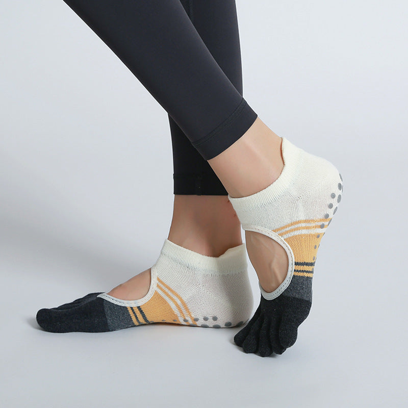 Pilates Non Slip Dance Backless Socks